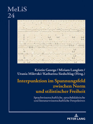 cover image of Interpunktion im Spannungsfeld zwischen Norm und stilistischer Freiheit